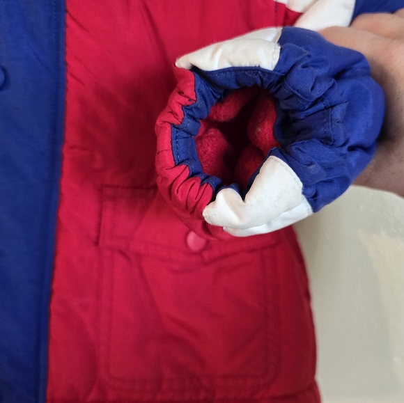 90's puffer Tommy Hilfiger  Logo patch Zip Up Jacket 2t - Picture 6 of 6